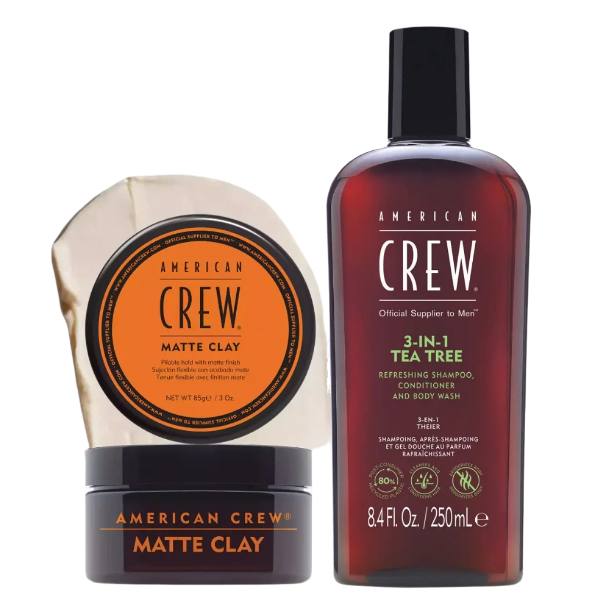American Crew Matte Clay Duo Set